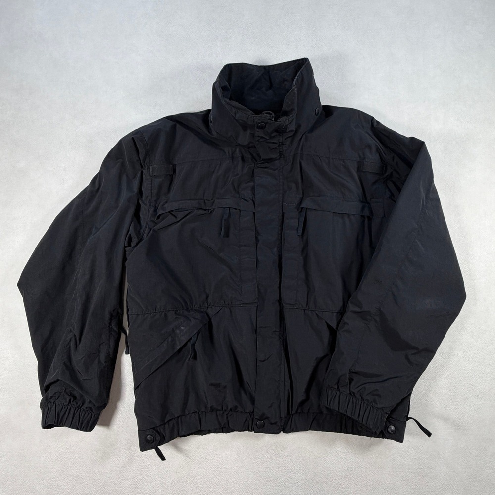 5.11 Tactical Series Mens Large Duty Jacket Utility Multi-Pocket Black Nylon